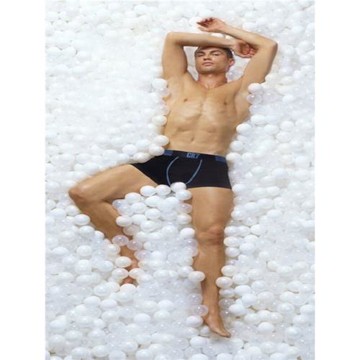 曼聯C羅男內褲CR7男平角褲純棉面料四角褲頭純色短褲速干運動褲衩