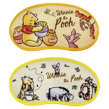 Winnie the Pooh 小熊維尼 可愛眼罩2入組  蜂蜜維尼家族 黃色  21 x 9cm
