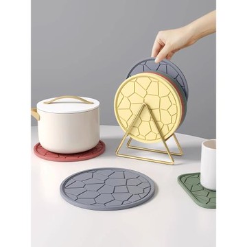 隔熱墊防燙耐高溫餐桌墊硅膠家用砂鍋墊子高級感碗盤墊子杯墊餐墊