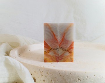 【日好手工刻印・情人結婚對章】巴林石 V18