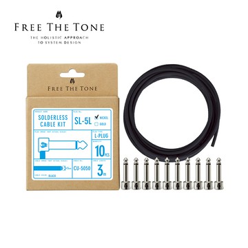 FREE THE TONE SL-5L-NI-10K SL-5 系列 免焊接 L 型訊號插頭（鎳色／10入組）【敦煌樂器】