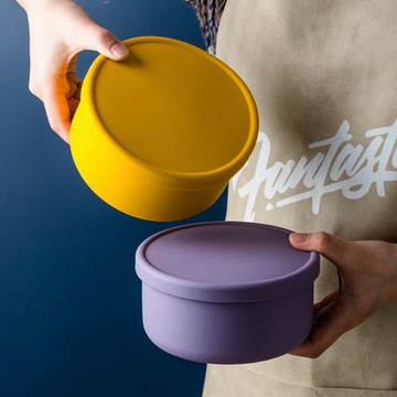 飯盒便當盒日式可微波爐加熱上班族學生女帶飯餐盒硅膠圓型男生