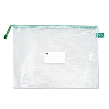 珠友Chuyu網狀拉鏈袋/WA-50105-01/B4/綠