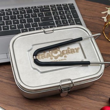 316L不銹鋼飯盒小熊餐盒食品級上班族學生食堂打飯缸帶蓋便當盒