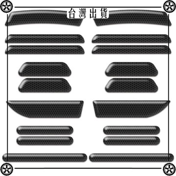 3M黑色反光防撞貼輪眉後視鏡汽車門防撞條膠開門防刮蹭通用車門邊 可開發票✔Car Supplies 🚗臺灣出貨🚗