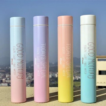 保溫杯男便攜中學生細長款女士網紅個性創意潮流簡約高顏值水杯子