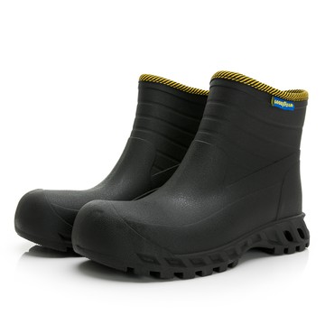 Goodyear 黑鱗甲-護趾防水鞋 工作鞋/男 寬楦 護趾 緩震 防水防潑濺(GAMX33730黑)