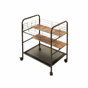 【H&R安室家】可移式木板雙層置物架 BC337