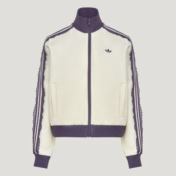 Adidas 愛迪達 Knit Track Top LF2334 女 立領外套 運動外套 休閒穿搭 柔軟 經典 米
