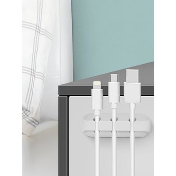 桌面理線器數據線整理固定卡扣墻面貼家用走線神器床頭充電線夾子