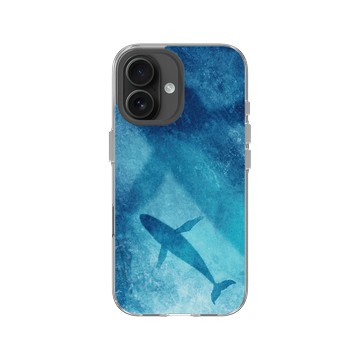 iPhone 16 Clear Case（相機按鈕） 透明 - 花生騷 WasangShow - 深海鯨魚