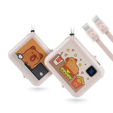 【現貨】行動電源 快充 MINI快充行動電源10000mAh D04(漢堡豚)D04-1(瞌睡豚) 興雲網購旗艦店