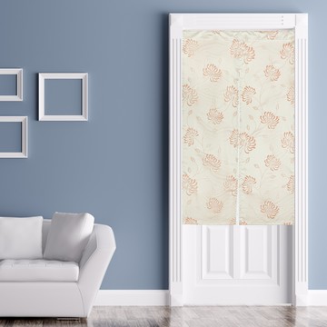 風華緹花長門簾 90x150cm 米紅