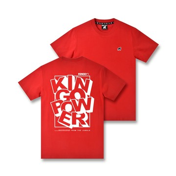 KINGO女款｜大紅後背印花T恤 512113｜官方直營