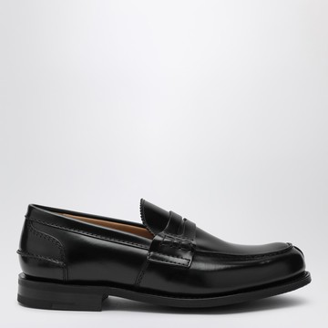 Black leather Pembrey loafer