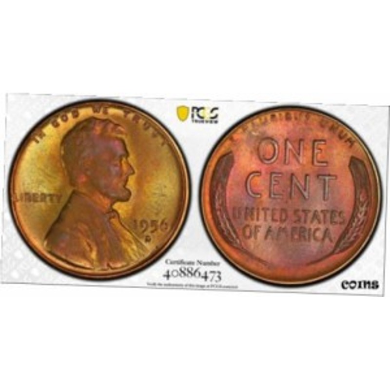 品質保証書付】 アンティークコイン NGC PCGS 1956-D 1C Lincoln Cent