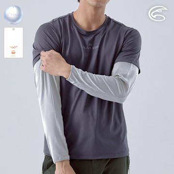 ADISI Ni-COOL+舒適型抑菌吸濕涼爽抗UV袖套 AS24006 銀灰 (S-3XL)｜UPF50+ 抗紫外線 涼感 彈性 防臭 吸排