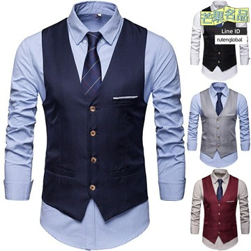 【韓版修身】西裝馬甲 男士馬甲 禮服馬甲 商務馬甲 修身馬甲 韓版馬甲 新郎伴郎團 婚禮禮服 商務休閒 多色可選