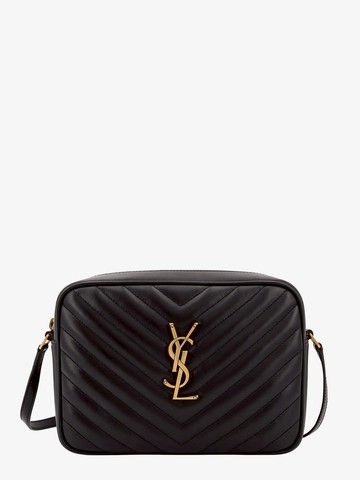 Matelassã© leather shoulder bag with frontal monogram - SAINT LAURENT - gender_Woman