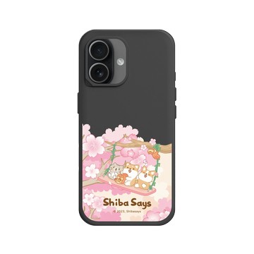 iPhone 17 SolidX 黑 - 柴語錄 Shiba Says - 櫻花鞦韆
