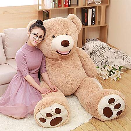 DOLDOA Big Teddy Bear Stuffed Animals with Footprints Plush Toy