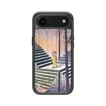 iPhone Air Mod NX -邊框背蓋組合 (相機按鈕) 黑 - 幾米 Jimmy Liao - 地下鐵-階梯森林