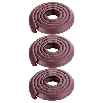 兒童防撞條 L型加厚防撞角 0.8公分厚 3公分寬 附雙面膠條  2m  棕色  1組