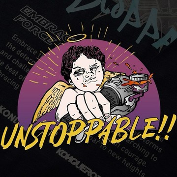 Unstoppable Tee / 康可-油杯天使/油杯惡魔Tee