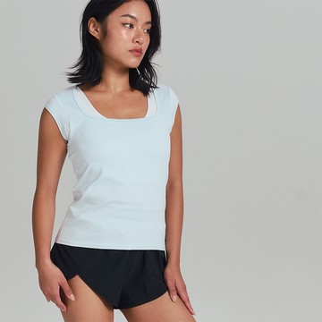 XY-Stretch 方領修身短袖