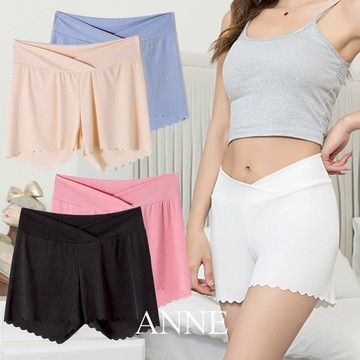 ANNE｜孕婦冰絲短褲 孕婦短褲 居家褲 L-2XL【AP60260】孕婦裝 孕婦褲 孕婦居家褲 安全褲 防走光