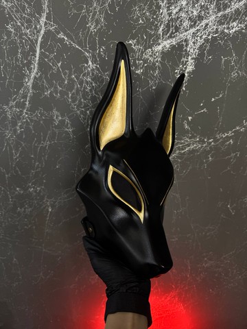 埃及黑色阿努比斯面具