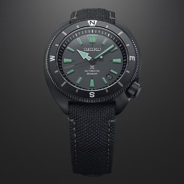 SEIKO 精工錶 PROSPEX 4R35-05H0C(SRPH99K1) LAND The Black Series 黑潮系列 黑潮夜視限量200米潛水機械錶 黑面 42.4mm_SK037