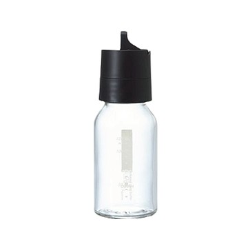 HARIO 簡約按壓式黑色調味罐  120ml  1個