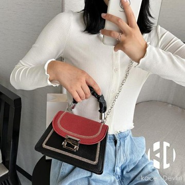 斜挎包女手提小包包韓版高級感時尚鏈條單肩包【聚物優品】