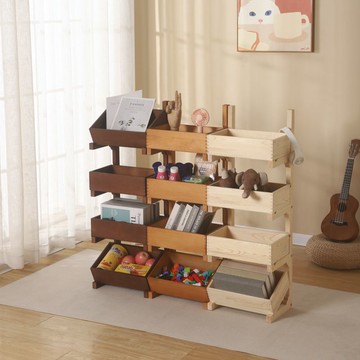 限時下殺 免運/可開票 實木置物架榫卯結構落地式廚房置物架多層雜物收納架客廳書架收納