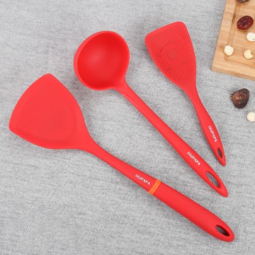 鍋鏟 老爹 不粘鍋鍋鏟炒菜鏟長柄湯勺炒勺耐高溫矽廚具套裝不傷鍋