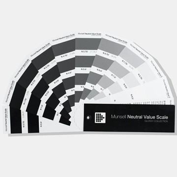 Munsell 孟賽爾明度精選色卡--全光澤 (Munsell Neutral Value Scale – Glossy Finish)【接受預購商品】｜領券最高折$220
