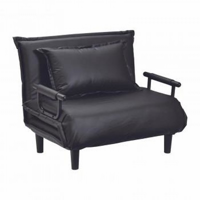 ソファベッド ビータ4 BK(PVC) ホワイトデーギフト