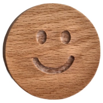 WARM HOUSE DECOR 暖&和家居 木質造型創意 免打孔 牆面裝飾掛勾  原木色  1組