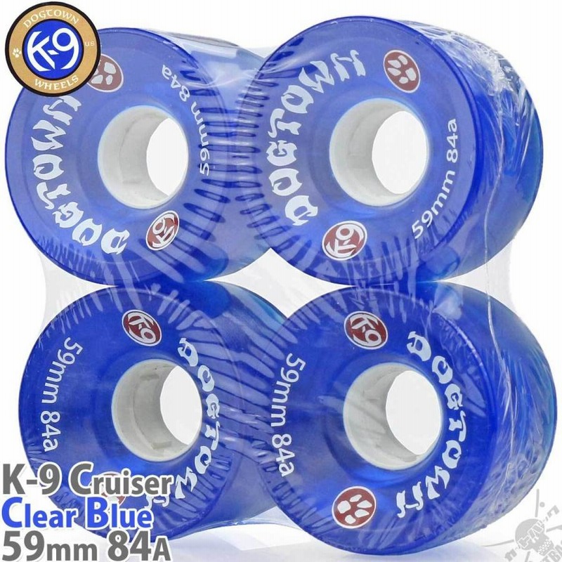 Dogtown 59mm 84A スケボー ウィール K-9 Cruiser Wheels Clear