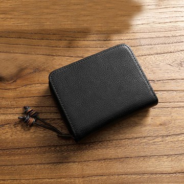 短款錢包 男女適用 真皮折疊錢包