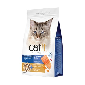 Catit 【單包組】三鮮凍乾糧 600g 體驗包 - 皮毛養護貓海魚配方