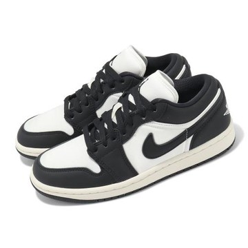 Nike 休閒鞋 Wmns Air Jordan 1 女鞋 男鞋 黑 白 低筒 熊貓 復古 絲綢 運動鞋  FB9893-101