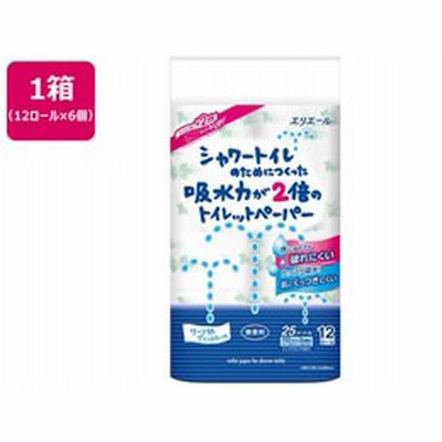 大王製紙 シャワートイレ 吸水力が2倍 12ロール W25m×6個