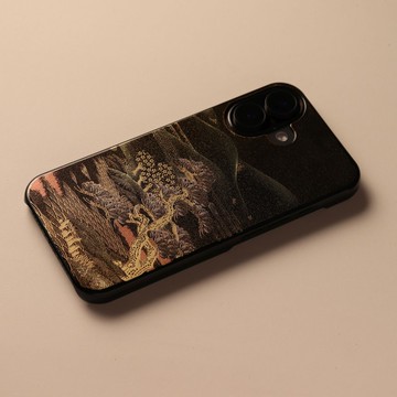 蒔繪 iPhone 保護殼 iPhone17 系列 / iPhone Air 浮雕蒔繪 山水 山中漆器
