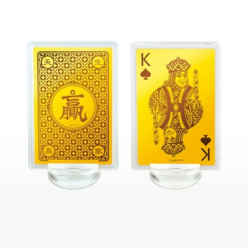 Jcode Jcode金飾 贏家黃金撲克牌-黑桃K