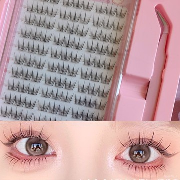 💥自然款假睫毛💥假睫毛套裝大容量清透小芭蕾假睫毛無梗上眼舒適淡顔自然仿真自然款自貼假眼睫毛 2WHY