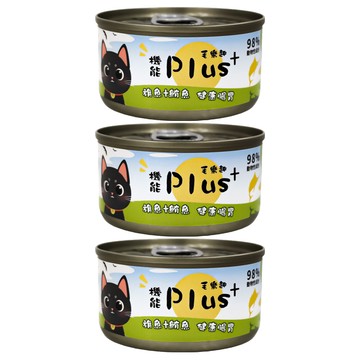 毛樂趣 D號罐 貓罐頭 80g  混合口味(鮪魚/旗魚)  3罐