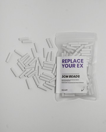 【RYE】跳繩 節拍珠 拍子珠 3cm (輕拍-星光白)