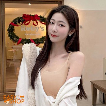 【EASY SHOP】紙片新肌顯瘦顯小無鋼圈內衣-粉底膚